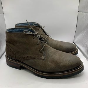 CODY CHUKKA MEN'S SHOES 9.5M BROWN SUEDE BOOTS JOHNSTON & MURPHY